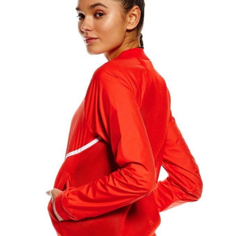 NIKE TECH HYPERMESH BOMBER JACKET Red NEW